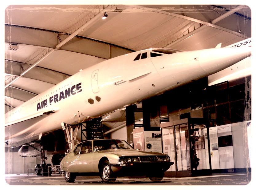 De Citroën SM en het Concorde vliegtuig, tijdgenoten